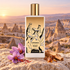 Memo Paris Cappadocia with purple saffron crocuses, sandalwood, and amber resin overlooking fairy chimneys at sunrise.
Bottle refere