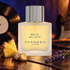 Thameen Bold As Love with pineapple, ginger, and lavender beside a vinyl record and softly blurred guitar in blue and amber light.